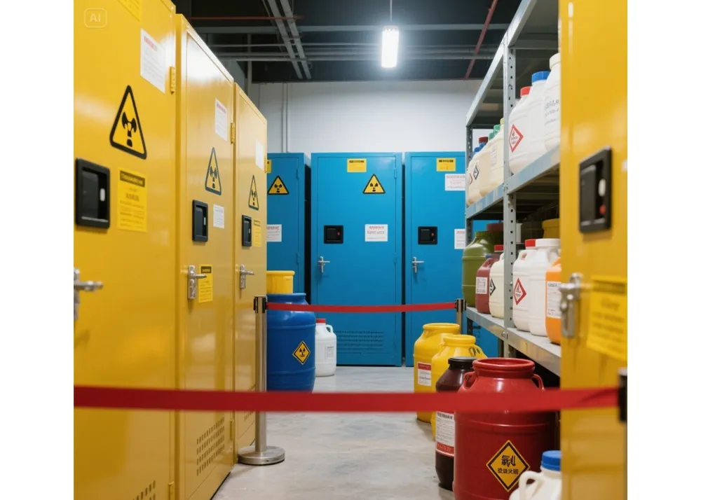 Kemikaaliturvallisuus: vaarojen ehkäiseminen työpaikallasi turvallisten varastointikäytäntöjen avulla