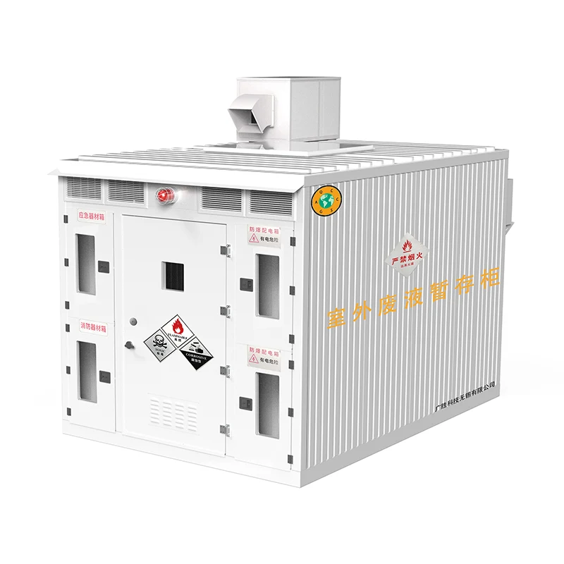 Räjähdyssuojattu vaarallisten jätteiden säiliöiden varasto